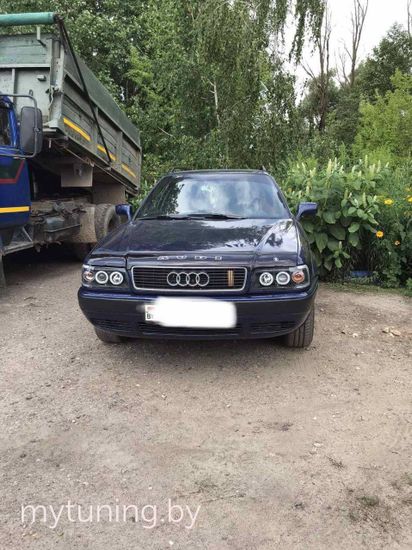 Передние фары ANGEL EYES BLACK для Audi 80 B4