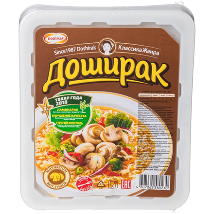 Лапша Доширак со вкусом Грибов 90 гр