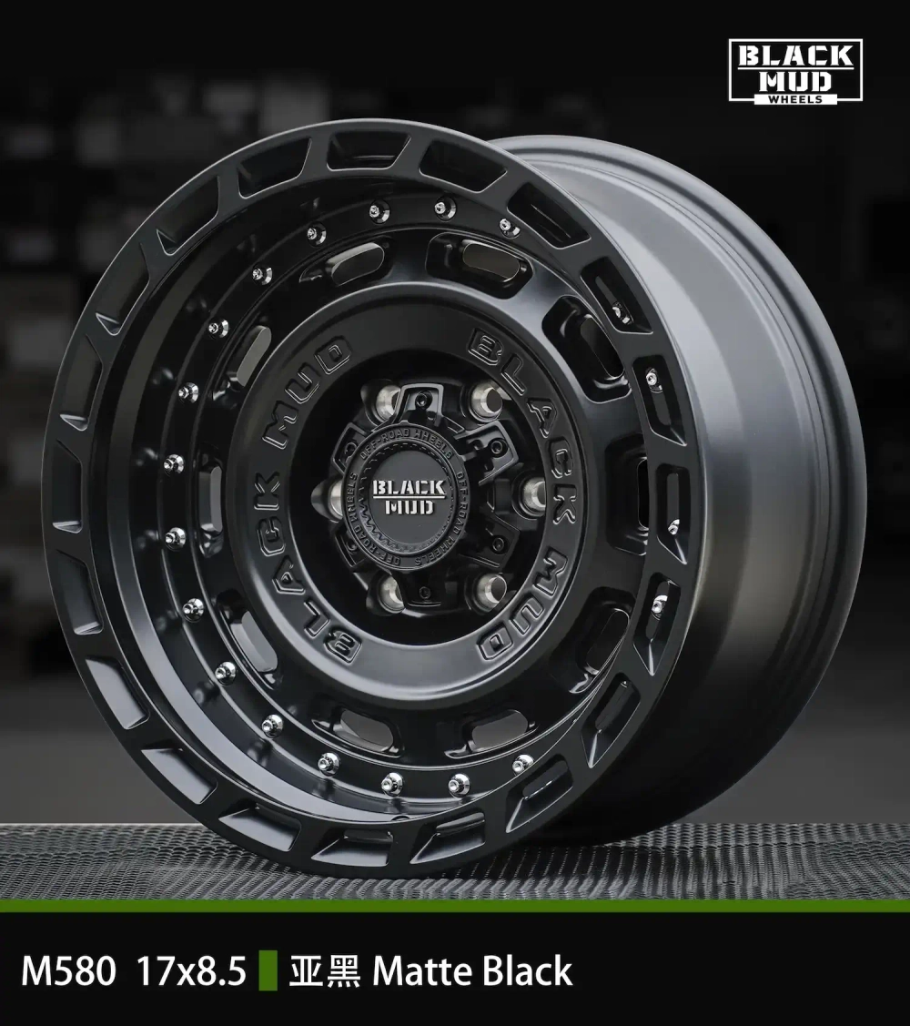 Диск колёсный литой BLACK MUD M580 R17 8,5 ET0 Matte Black