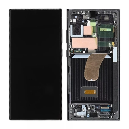 Samsung Galaxy S23 Ultra 5G (SM-S918B) - Дисплейный модуль (экран) в сборе с тачскрином (в рамке) (ORIG-SP)