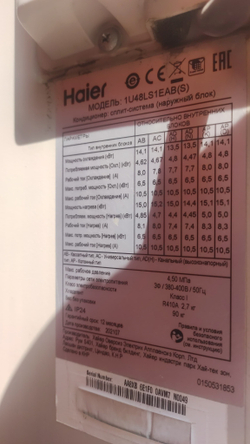 Наружный блок Haier 48