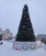 ель каркасная уличная