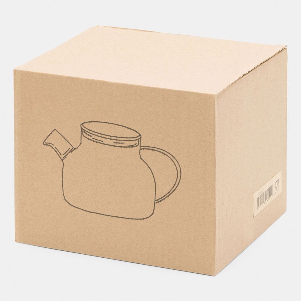 Стеклянный чайник для чая MATCHA, коричневый, прозрачный