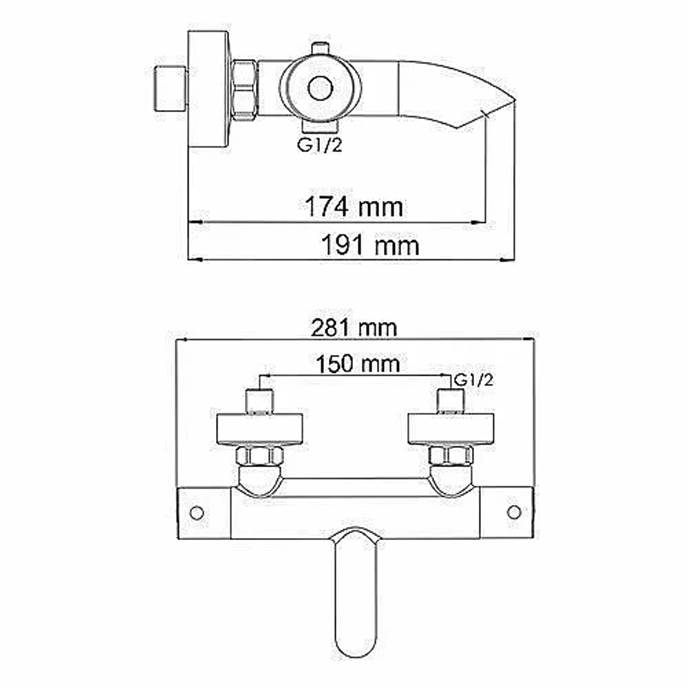 Смеситель для ванны WasserKRAFT Berkel 4811