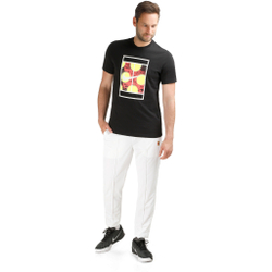 Мужское теннисное поло Nike Court Heritage RG T-Shirt Men - Black, Multicoloured