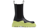 Bottega Veneta Tire Chelsea Boots Women"s Black Green