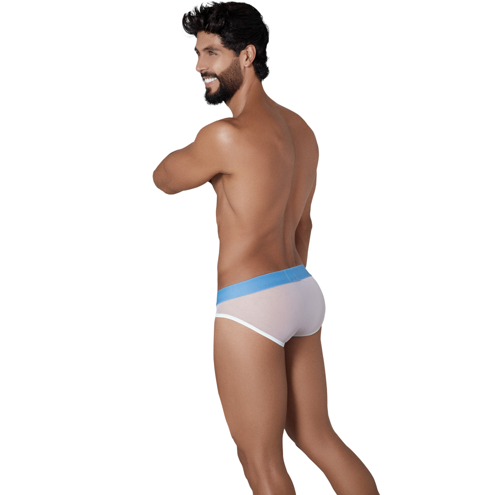 Мужские трусы брифы белые Clever Moda HUNCH BRIEF 131301