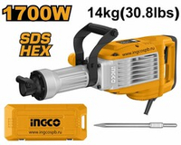 Отбойный молоток 1700Вт HEX 50Дж кейс INGCO PDB170068 INDUSTRIAL