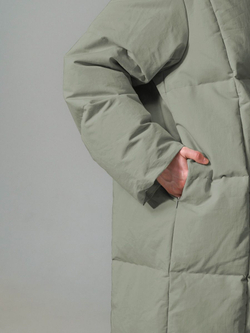 Пуховик длинный, хаки, SilverFox