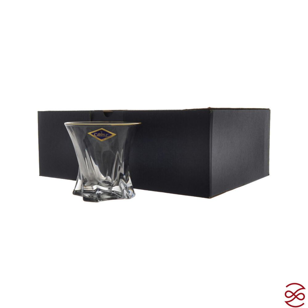 Набор стаканов для виски Aurum Crystal Cooper 320 мл зол.