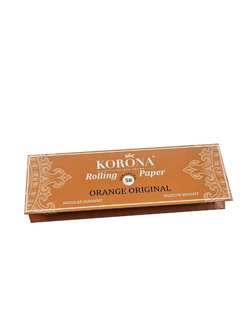 Бумага для сигарет блок "Korona" Orange Original 70мм 50л*50шт