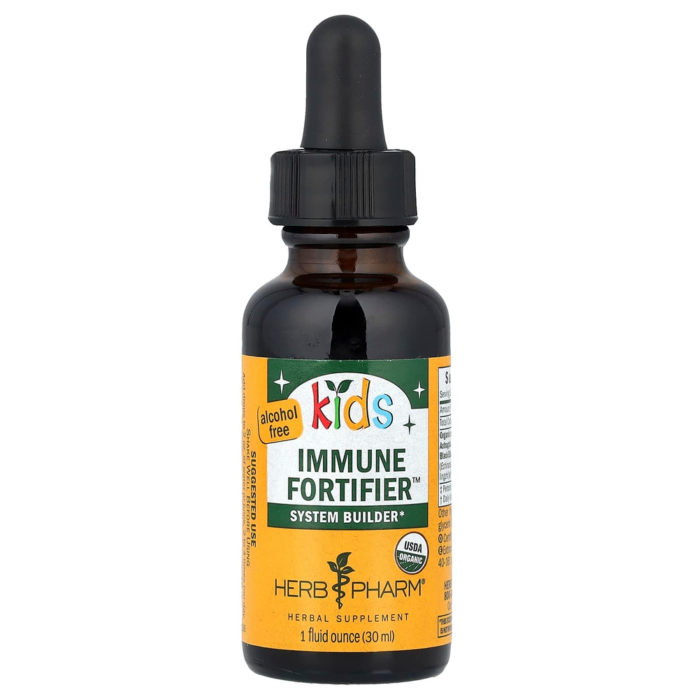Herb Pharm, Kids, Immune Fortifier™, добавка для укрепления иммунитета, без спирта, 30 мл (1 жидк. унция)