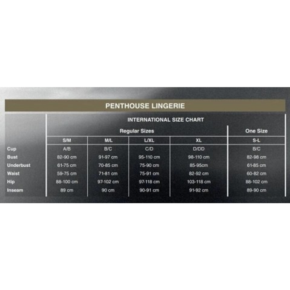 Трусики с доступом на завязках "Too hot to be real" от Penthouse (S/M) черные