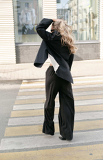 Брюки на резинке с гульфиком