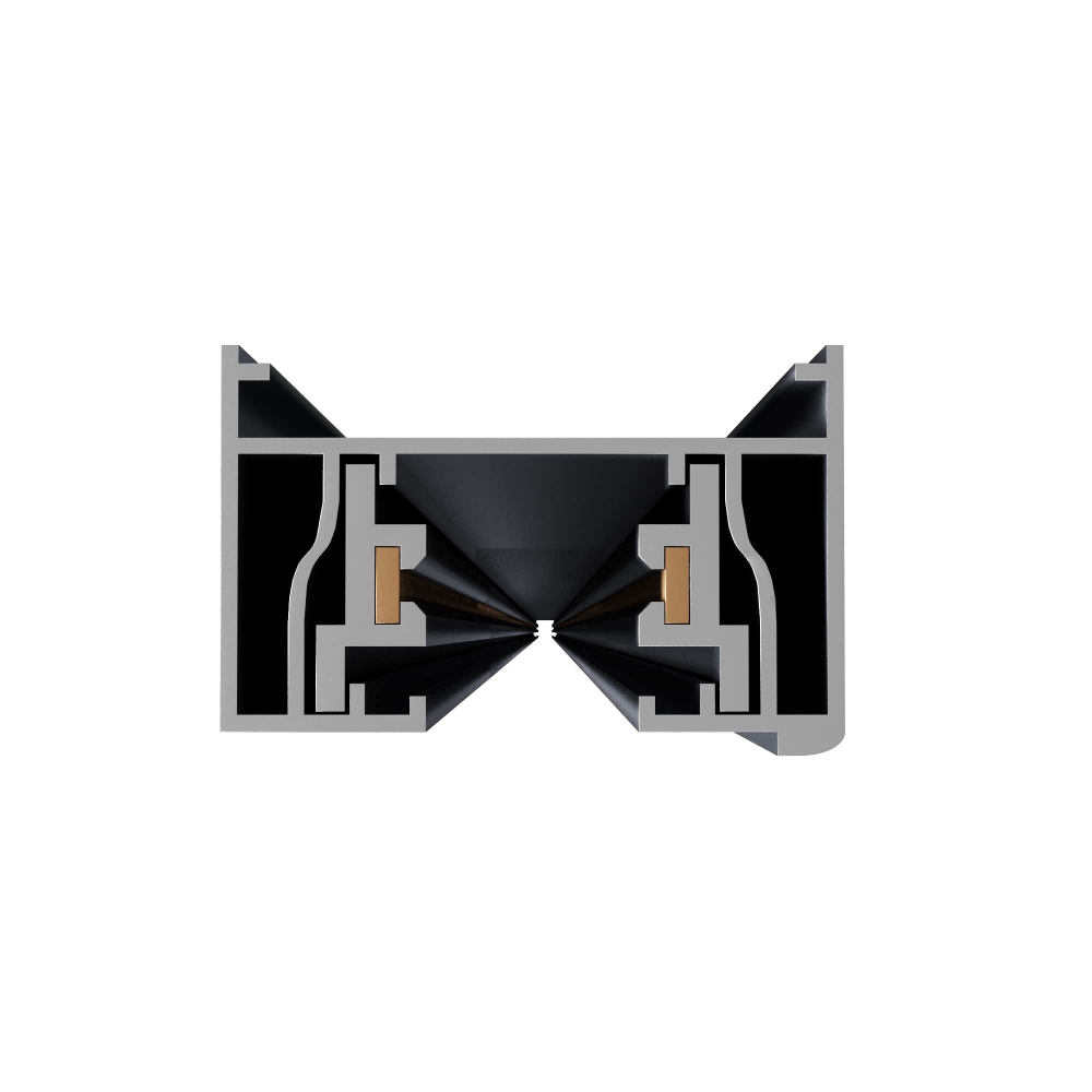 ST001.439.00 Шинопровод однофазный накладной  ST-Luce Черный Длина 3 000мм BASE