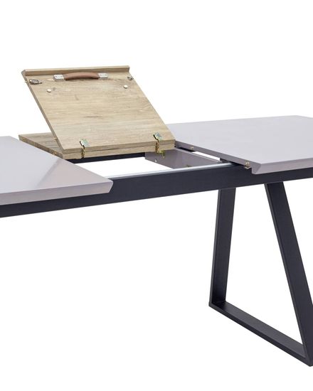 Стол обеденный Lamb раскладной 160-200*90 серый