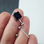 Коннектор сталь, с отвинчивающимся шариком, для колец из каучука, р-р 20×3.9мм, штучно