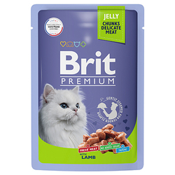 Brit PREMIUM Пауч для кошек, Ягненок в желе, 85гр
