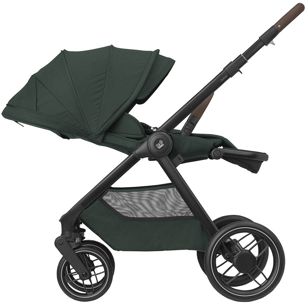 Коляска детская Maxi-Cosi Oxford Plus 3 в 1 с автокреслом CabrioFix Essential graphite 1978403110 Twillic Green/Зеленый