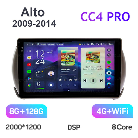 Teyes CC4 Pro 9" для Suzuki Alto 2009-2014