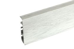 Плинтус Cezar Hi-Line 319 Серый Органический Дуб, 2500x75x22 мм