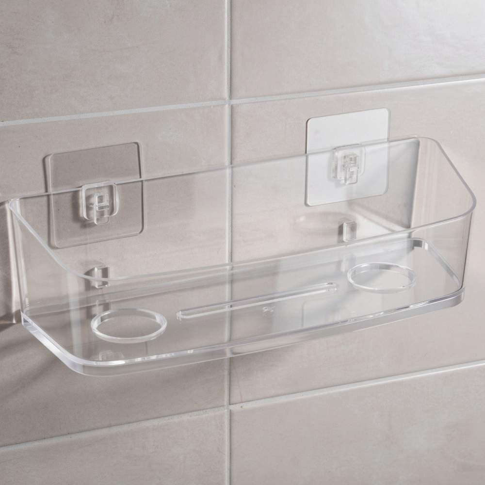 Полка для ванной подвесная "Crystal", 29,5*10,5*8см