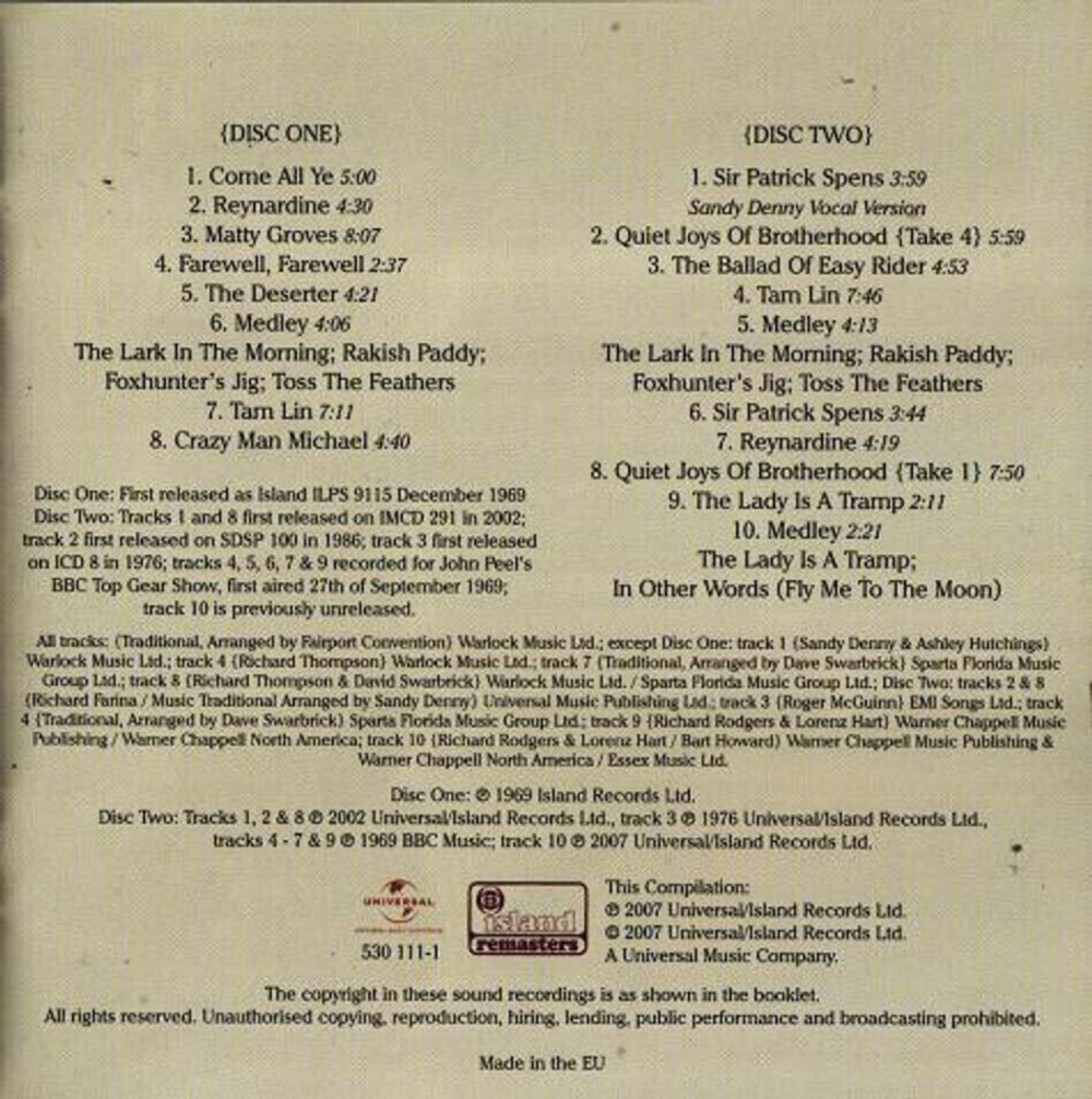 Fairport Convention / Liege & Lief (Deluxe Edition)(2CD)