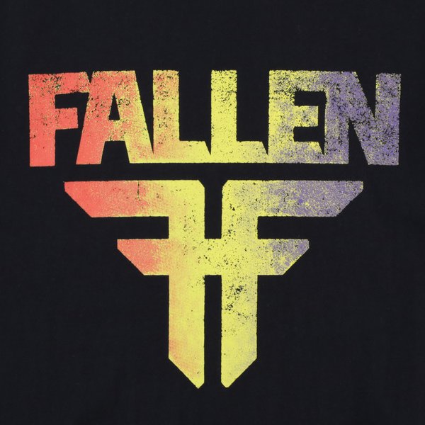 Футболка Fallen Insignia Tee (black/rainbow) артикул:FMK1RE01 - купить в магазине Дайс