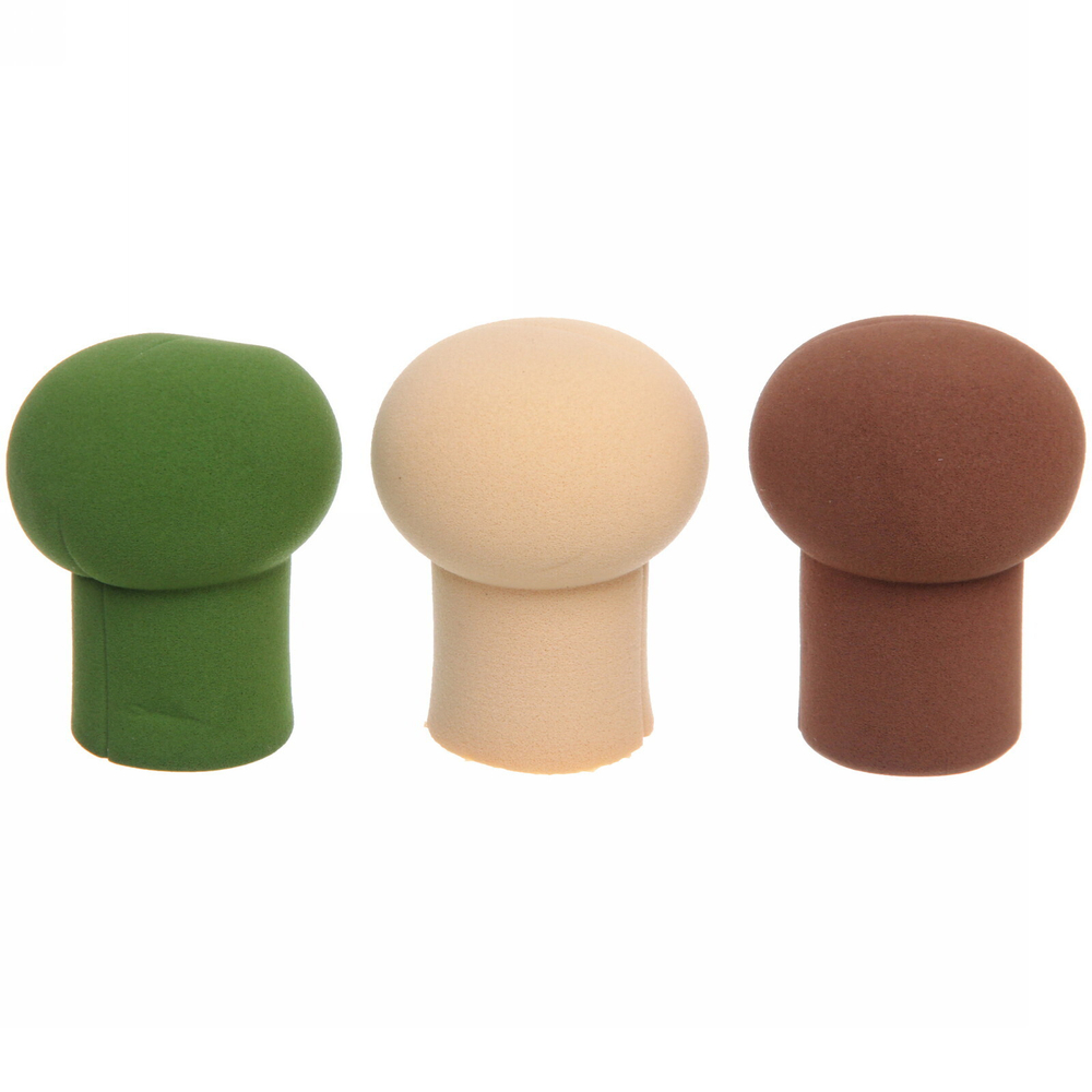 Спонж для макияжа и контурирования лица «Beauty Bar», в пластиковой коробке, микс 3 цвета, 6.5*2.5см