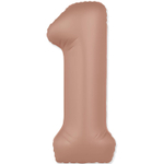 Шар фольгированный Цифра 1 101 см (Розовый)