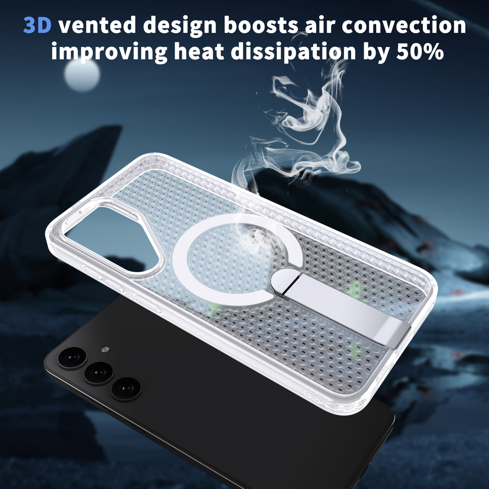 Прозрачный чехол Mesh Pro Magnetic Case для Samsung Galaxy S24+