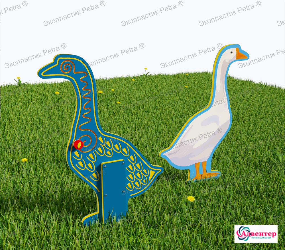 Уличный двусторонний модуль с сенсорными элементами Тактильный топиарий Животные фермы