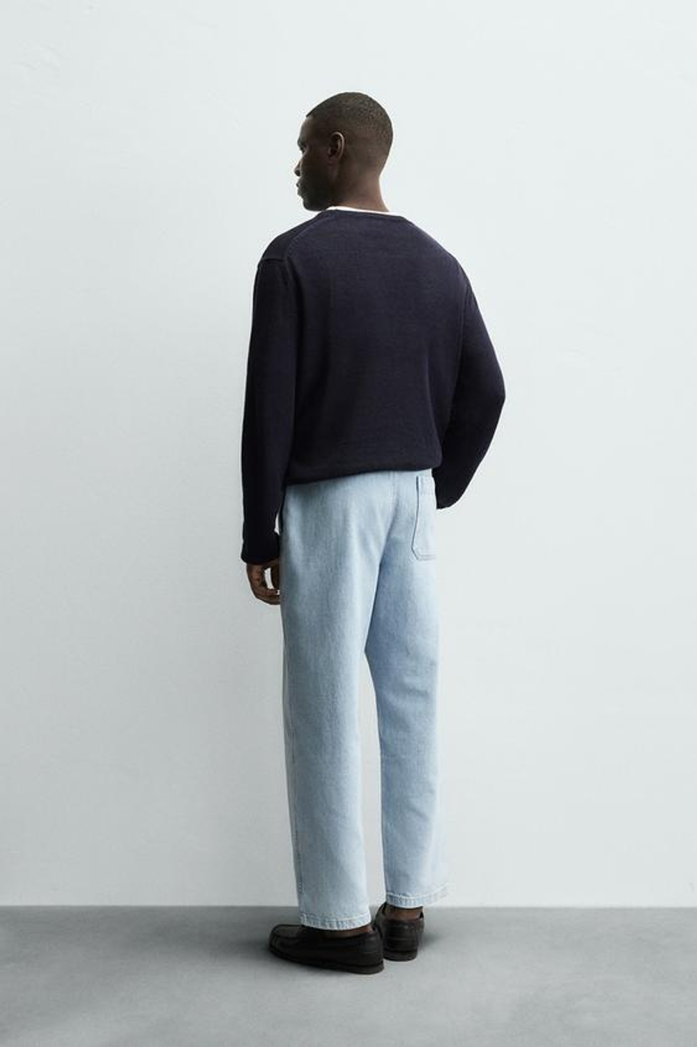 ZARA ЛЕГКИЕ ДЖИНСЫ-ДЖОГГЕРЫ, ВЫЦВЕТШИЙ СИНИЙ