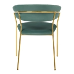 Стул Bradex Home Turin мятный с золотыми ножками