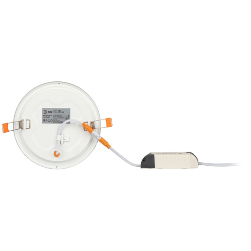 Светильник светодиодный встраиваемый Даунлайт ЭРА LED 1-9-6K Slim панель 9Вт 6500К круг | Downlight
