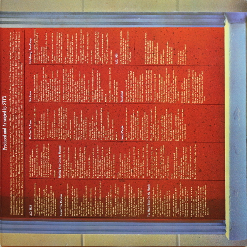 Styx / Paradise Theatre (LP)