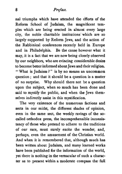 What is Judaism?, or, A few words to the Jews | Raphael de Cordova Lewin