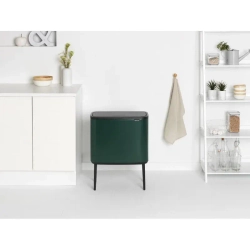 Brabantia Bo Touch 11+23л контейнер для мусора для переработки бутылок зеленый