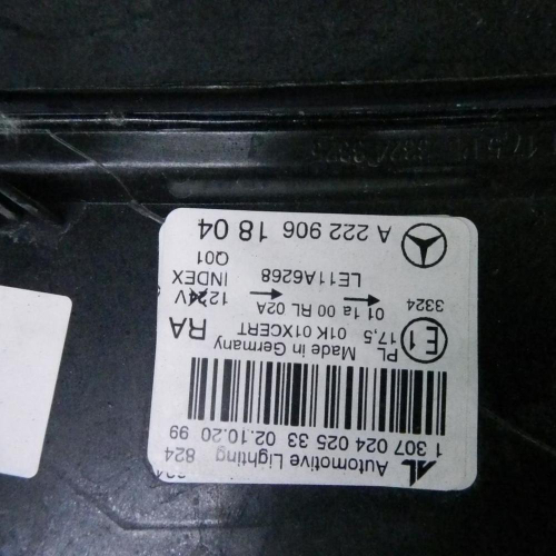 Фара правая Mercedes S W222 (2013-2017) LED