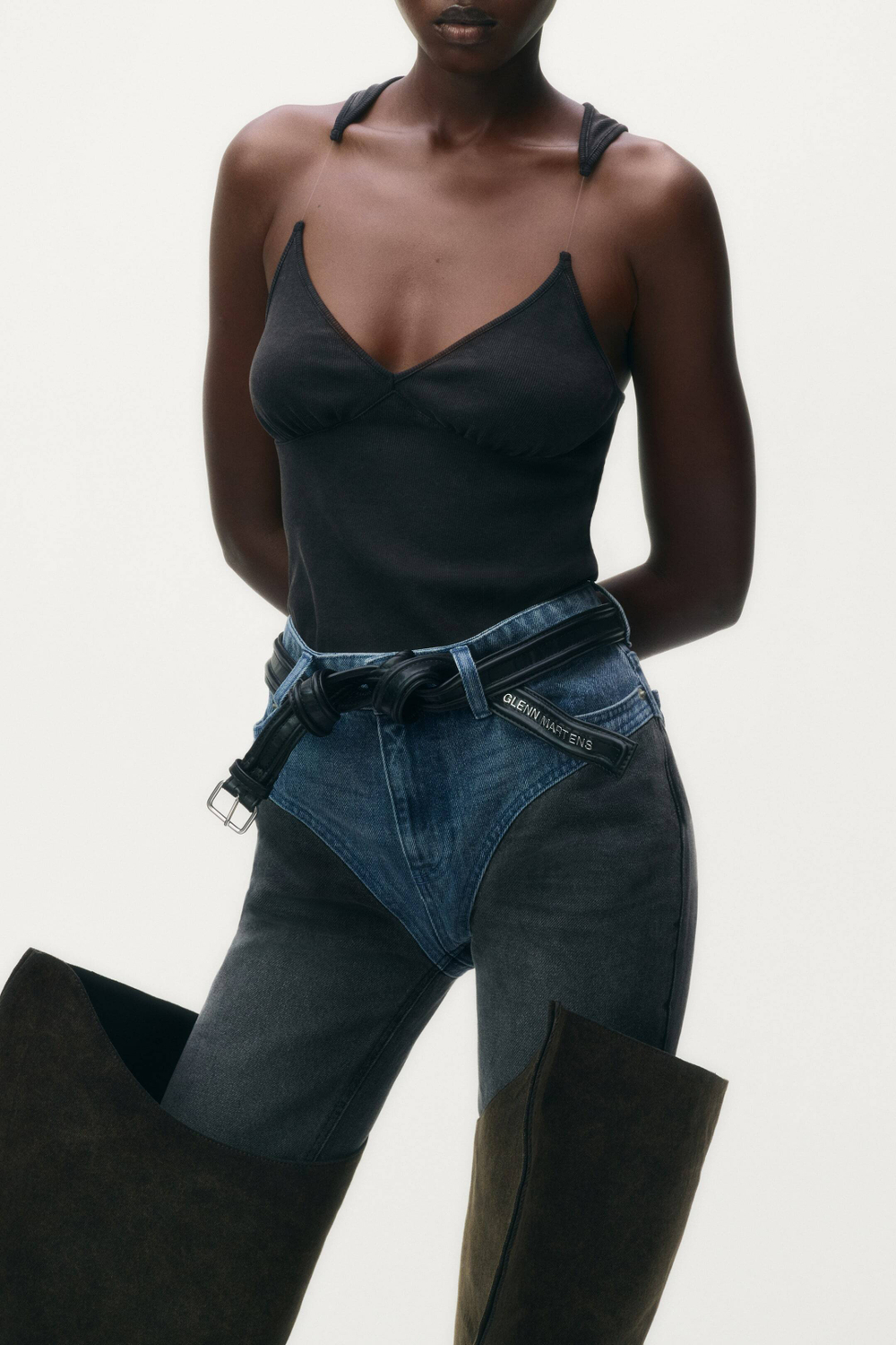 H&M - Glenn Martens Ремень, черный