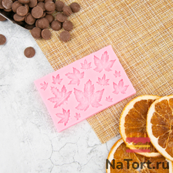 Молд силиконовый «Листики кленовые»