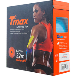 Тейп кинезиологический TMAX Extra Sticky 5 см x 22 м, 223228, голубой