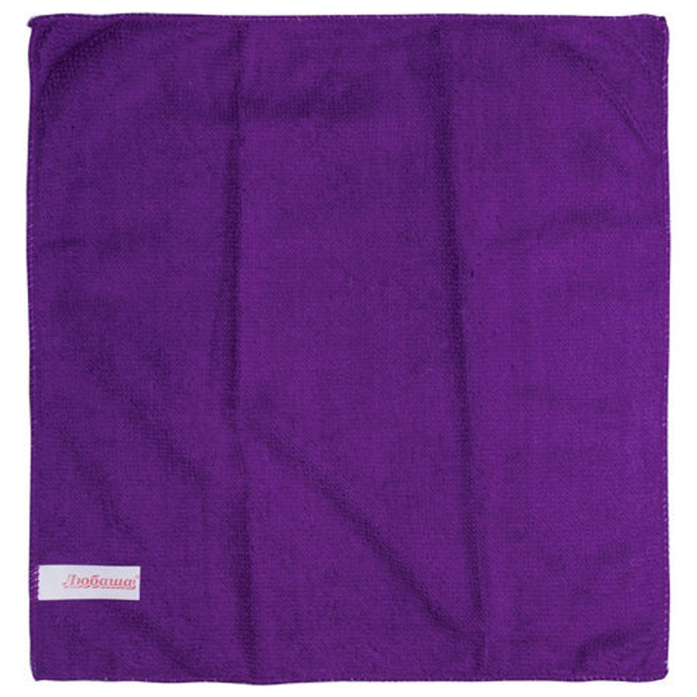 Салфетки из МИКРОФИБРЫ универсальные 30х30 см, КОМПЛЕКТ 5 шт., ассорти, 180 г/м2, ЛЮБАША, 603942