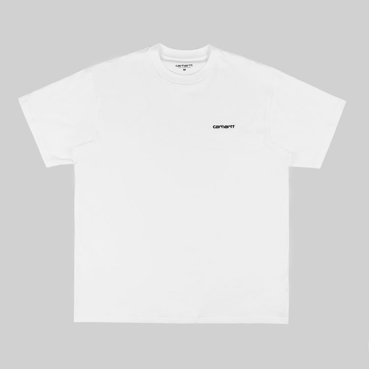 Футболка мужская Carhartt WIP Script Embroidery артикул:I030435_white - купить в магазине Дайс