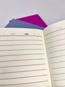 Набор 3 блокнота 88л (138*102мм) линейка розовый, перламутровый, голубой (5447-2)