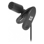 Микрофон компьютерный Defender MIC-109,на прищепке,кабель 1.8м (черный)
