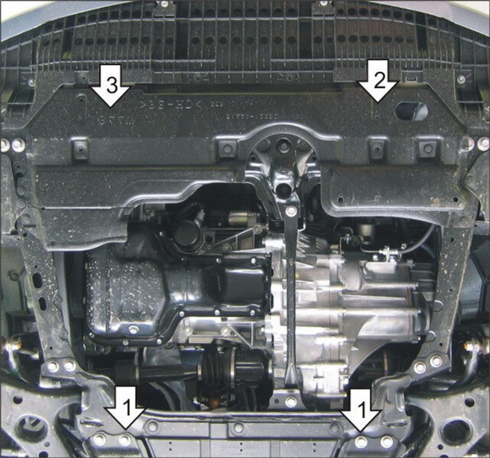 Усиленная защита Motodor картера двигателя, кпп. 2 мм, сталь. для Toyota Auris 2012-2015,Toyota Auris 2006-2012,Toyota Corolla 2013-2018,Toyota Corolla 2006-2013 арт.72537