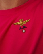 Футболка муж. Aeronautica 1580 малиновый база лого