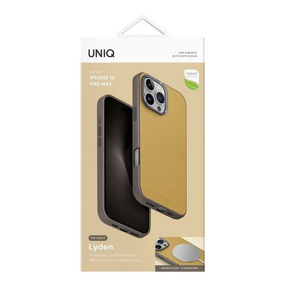 Чехол Uniq Lyden DS MagSafe для iPhone 16 Pro Max Canary Yellow/Flint Grey (IP6.9P(2024)-LDSCYELFGRY)