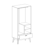 Шкаф для одежды "Калгари" гостиная